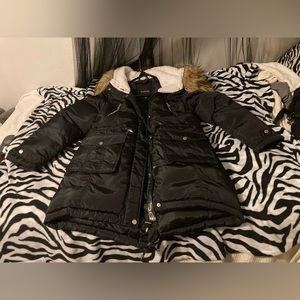 BEBE Fur trimmed winter coat